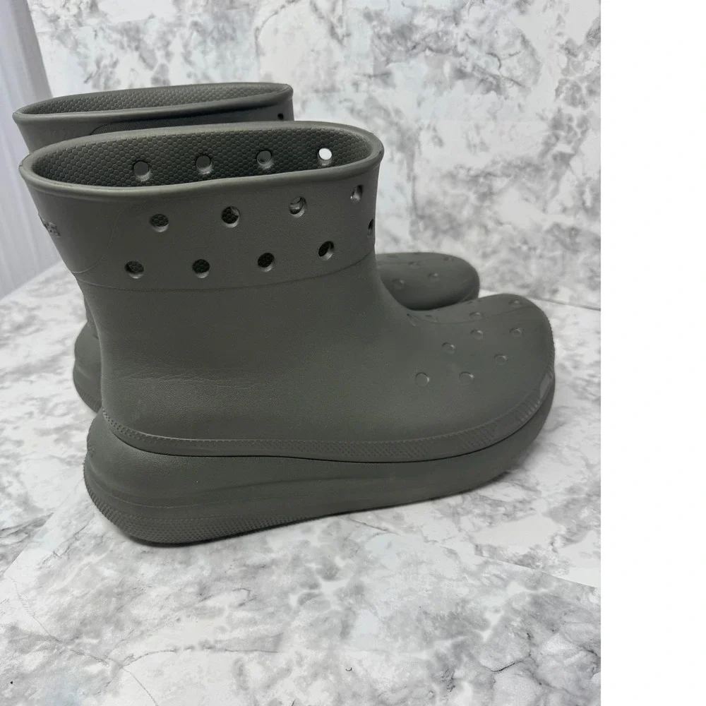 Rare Crocs‎ chunky platform Boot Sample Not For Resale green  M10 W12 Gorpcore